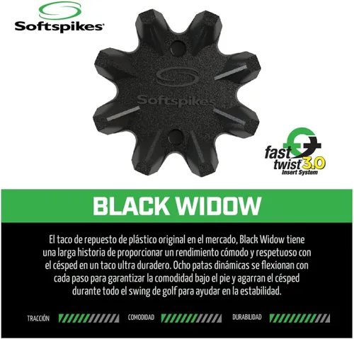 Vista 2 de Softspikes Black Widow - Tacos de golf