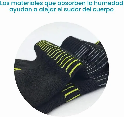 Vista 2 de BERING Calcetines tobilleros acolchados para correr atléticos para mujer (6 pares)