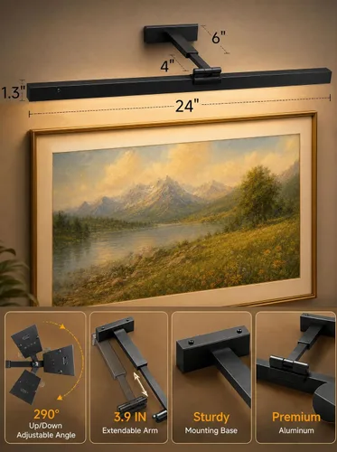 Vista 7 de Gardenreet Luz de imagen para pared, 20,000 mAh, recargable de 24 pulgadas