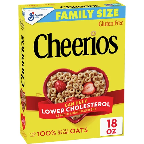 Vista 21 de Cheerios Cereal de desayuno sin gluten de avena integral, bolsa de 2.2 onzas (paquete de 5)