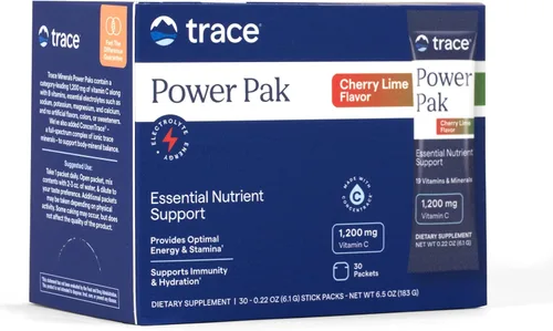 Vista 14 de Electrolitos Power Pak Stamina de Trace Minerals Research, ESPP16, 30, Acai berry, 1, 1