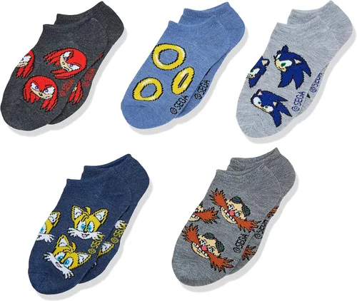 Vista 7 de Sonic The Hedgehog - Calcetines invisibles para niño (5 unidades)