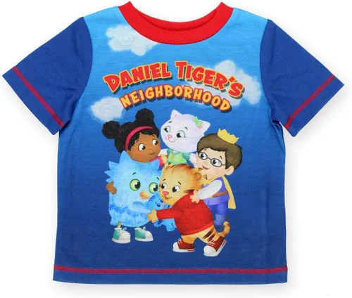 Vista 2 de Conjunto de pijama de manga corta para niños pequeños del barrio