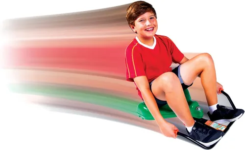 Vista 3 de La Tortuga Voladora Original Sit Skate, Impulsado por Niños, Sin Motor, Pedales, Baterías, Funciona por Movimiento en Zigzag, Promueve el Juego