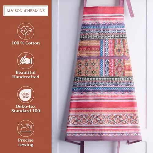 Vista 400 de Maison d' Hermine Delantales para mujer con bolsillo, 100% algodón (27.50 x 31.50 pulgadas)