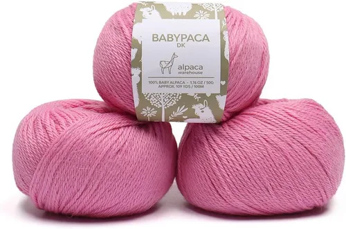 Vista 89 de Juego de 6 madejas de 100% lana de alpaca bebé (10.58 oz) de peso DK, fabricadas en Perú, celestial suave y perfecto para tejer y hacer ganchillo