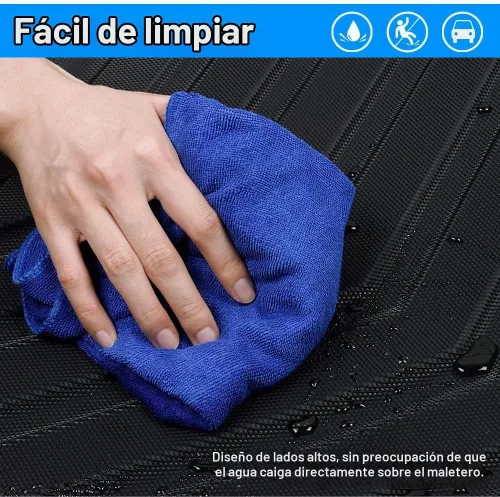 Vista 6 de KUST Alfombrilla de carga para maletero para Land Rover Discovery 4 LR4 2010-2016 (5/7 asientos) Cubierta trasera de goma Discoery 4 accesorios