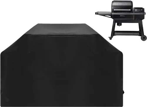 Vista 11 de Cubierta de parrilla 600D para parrillas Traeger Tailgater serie 20 Accesorios de cubierta impermeable para parrilla Traeger 20, Junior, Tailgater