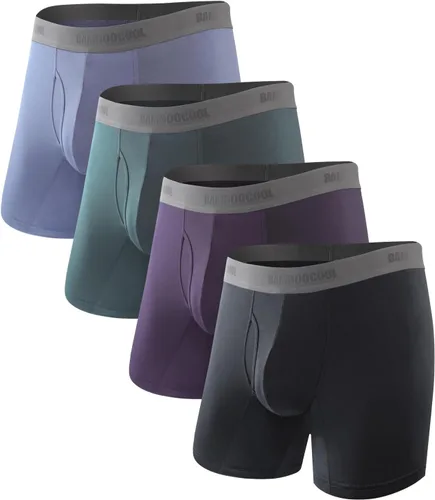 Vista 10 de BAMBOO COOL Calzoncillos tipo bóxer para hombre, ultra transpirables