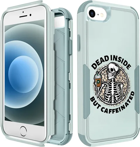 Vista 60 de Funda para iPhone SE 2020/2022/3ª generación, para iPhone 8/7, funda protectora resistente con diseño de flor linda para mujeres, hombres, niñas