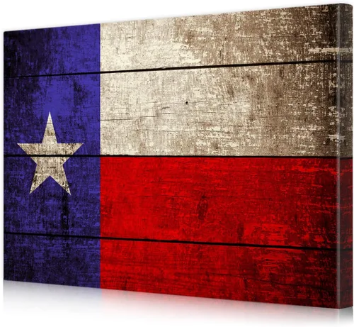 Vista 40 de DECORARTS - Arte de pared enmarcado con bandera de los Estados Unidos. Impresiones giclée en lienzo para decoración de pared. Total
