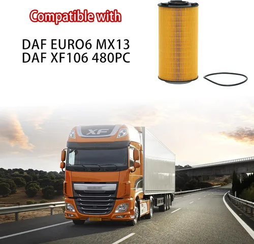 Vista 2 de GETOPAUTO 2234788 Filtro de aceite compatible con DAF piezas de camión filtro diesel reemplaza 2234788pe 2151728 2047411