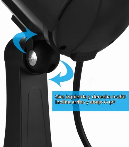 Vista 4 de Cámara de seguridad falsa, sistema de vigilancia CCTV falso (1, negro)