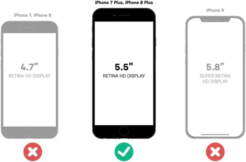 Vista 2 de OTTERBOX Commuter Series - Funda solo para iPhone 8 Plus y iPhone 7 Plus, embalaje al por menor, Aqua Mint Way (Aqua Mint/Mountain Range Green)