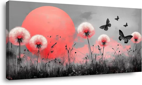 Vista 54 de ZOMNAI Arte de pared de mujer japonesa, pintura de estilo asiático, fondo amarillo, decoración de pared, tatuaje de peces en la parte posterior