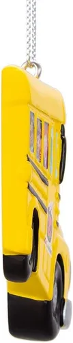 Vista 3 de Kurt Adler Cocomelon - Adorno personalizable para autobús escolar amarillo