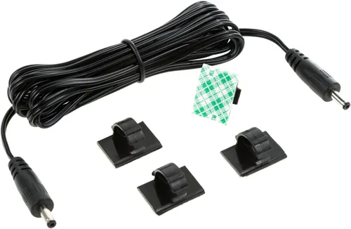Vista 7 de EShine, cable de interconexión, para LED bajo el gabinete con gancho para cable para una cómoda instalación Negro