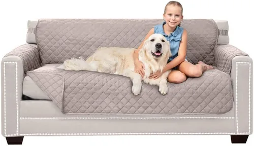 Vista 28 de Sofa Shield - Funda para sofá Loveseat con correa patentada, protector de cojín, funda reversible diseñada en EE. UU. resistente a manchas