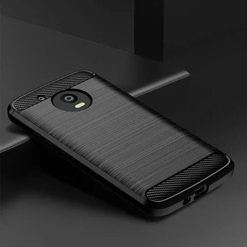 Vista 4 de Funda para teléfono Motorola Moto E4 con protector de pantalla de vidrio templado y accesorios para celda, delgada, resistente de silicona