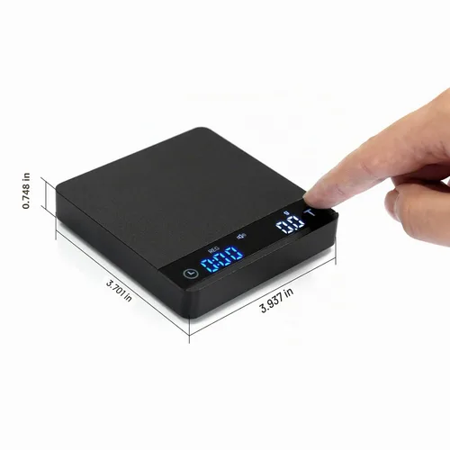 Vista 8 de Báscula de café BUCANIM 0.004 oz temporizador de precisión USB-C recargable