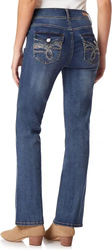 Vista 3 de Women's Curvy Bootcut Mid-Rise Jeans (Standard and Plus)