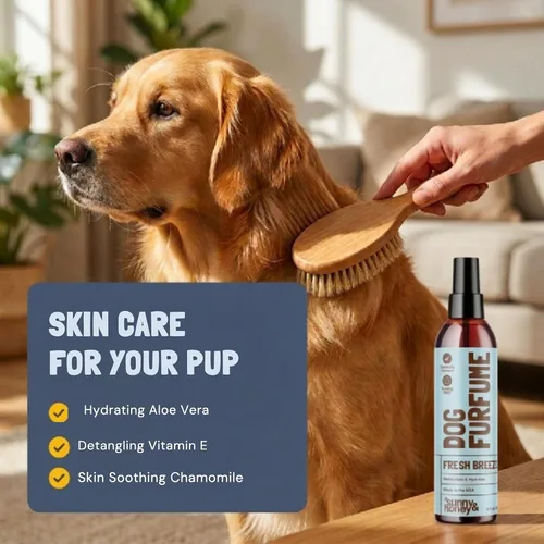 Vista 4 de Sunny & Honey - Perfume en aerosol para perros de larga duración