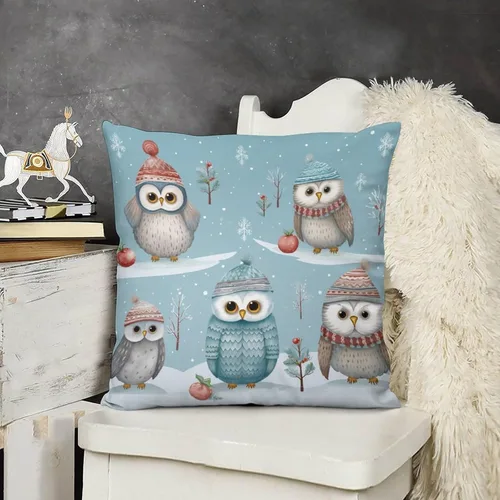 Vista 11 de Funda de cojín con diseño de casa de pan de jengibre con galletas, fundas de almohada cuadradas para sofá y cama, fundas de almohada cuadradas