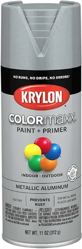 Vista 25 de Krylon K05554007 COLORmaxx Pintura en aerosol y base para uso en interiores y exteriores, color almendra satinada, 12 onzas (paquete de 1)