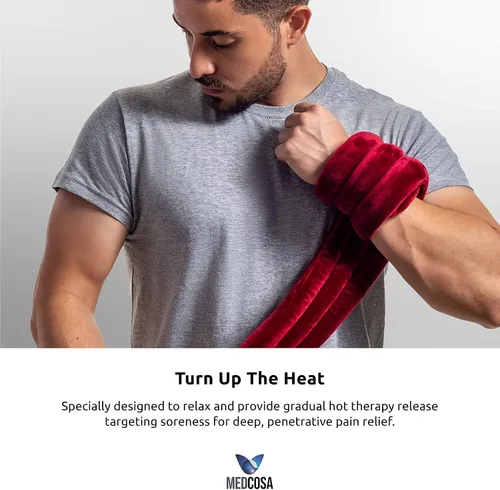 Vista 5 de Paquete de cuello térmico para microondas Calor. Envuélvete. Relájate. Repetir Almohadilla térmica multiusos para microondas para calor duradero