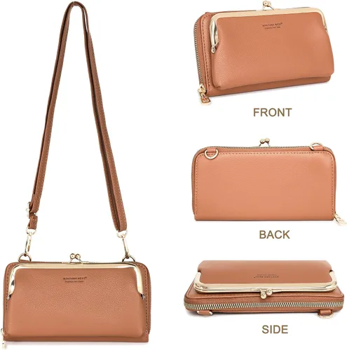 Vista 4 de Montana West Small Crossbody Cell Phone Purse for Women RFID Blocking Cellphone Wallet