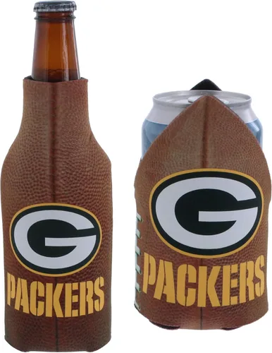 Vista 70 de Soporte aislante para latas y botellas de fútbol americano enfriador de bebidas Huggie (Nueva Orleans (Saints) - Negro) Nueva Orleans (Santos)