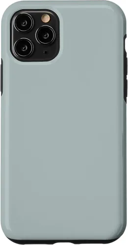 Vista 13 de iPhone 12 mini simple elegante color sólido luz polvo azul hielo caso