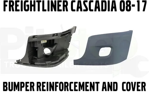 Vista 2 de Freightliner Cascadia - Refuerzo lateral izquierdo y cubierta con orificio antiniebla