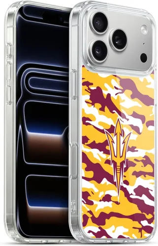 Vista 78 de Head Case Designs Funda de gel ASU Camou con licencia oficial de la Universidad Estatal de Arizona [protección de grado militar] compatible