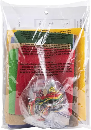 Vista 3 de Bucilla 89231E - Kit de calcetines de Navidad con apliques de fieltro, 18 pulgadas, oso de peluche