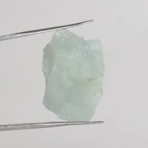 Vista 2 de GEMHUB Aguamarina azul cielo natural de 16.15 quilates certificado cristal curativo piedra en bruto para envolver alambre, Gema, Brasil - Aguamarina