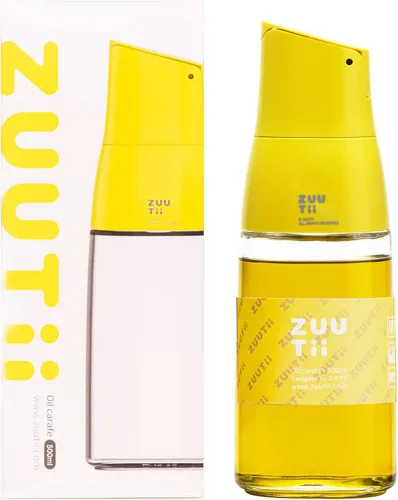 Vista 10 de Dispensador de Aceite de Oliva Zuutii, Envase de Aceite sin Goteo para Cocina. Dispensador de Vinagre, Botella de Vidrio para Cocina, 500ML, Crema
