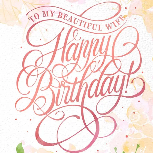 Vista 6 de Prime Greetings Tarjeta romántica de cumpleaños para esposa, hecha en Estados Unidos, ecológica, tarjeta gruesa con sobre de alta calidad de 5 x