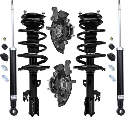 Vista 48 de Detroit Axle - Kit de puntales delanteros de 6 piezas para Ford Escape 2014-2019, 2 puntales y muelles helicoidales, 2 enlaces de barra