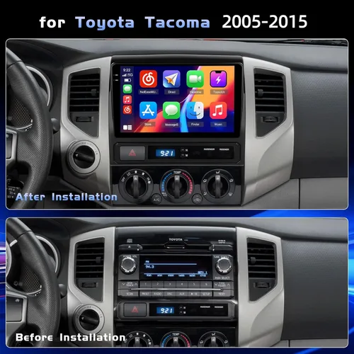 Vista 2 de 4G+128GB Android 15 Estéreo de coche para Toyota Tacoma 2005-2015