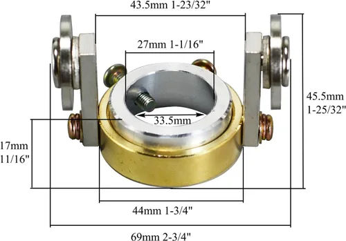 Vista 3 de RIVERWELD SG-55 AG-60 Cortador de Plasma Rueda Guía de Rodillo Espaciador Círculo Compás Soporte de Separación Compatible con Encendido de Arco