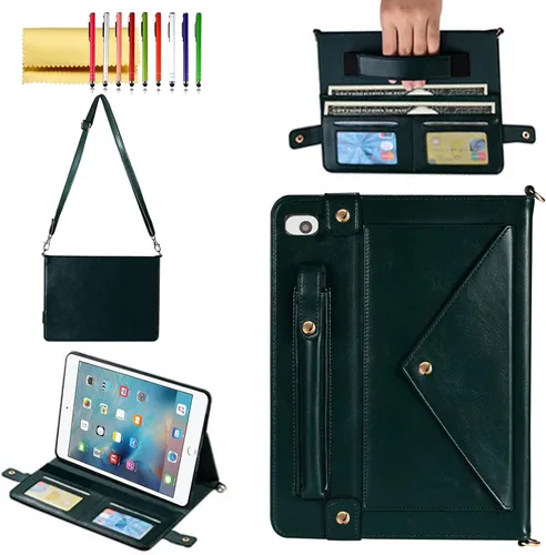 Vista 69 de Funda tipo bolso para iPad mini de 5ª/4ª/3ª/2ª/1ª generación de 7.9 pulgadas, Techcircle funda ligera tipo folio con soporte bandolera con billetera