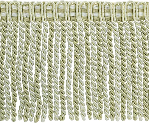 Vista 6 de DÉCOPRO Colección Noblesse de 6 pulgadas de largo con borde de flecos de lingote con cabecera de punto elegante (estilo # DB6), color burdeos