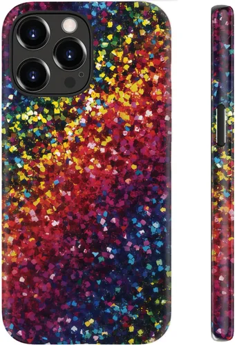 Vista 52 de Funda para iPhone 12 Mini, compatible con carga inalámbrica, protección de doble capa con elegante diseño de flores silvestres, silicona suave +