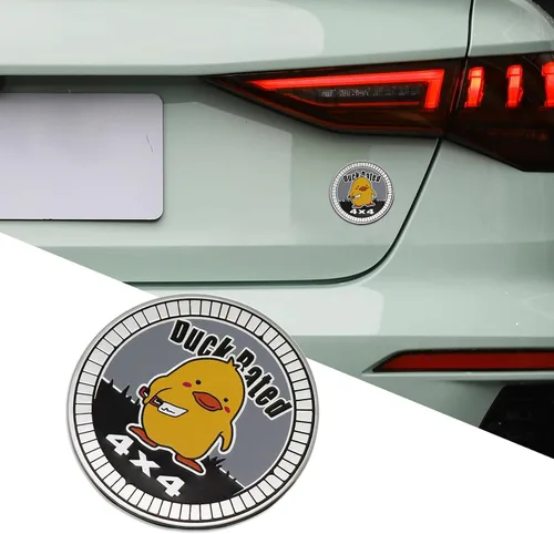 Vista 9 de Insignias de metal 3D para automóvil, emblema de cerveza de 4 x 4, insignia redonda de decoración exterior automotriz para automóviles, camiones