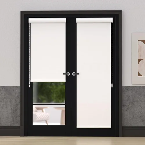 Vista 5 de MYshade - Persianas enrollables opacas personalizadas con cordón para ventanas, tela impermeable, fáciles de instalar Blanco Nuevo