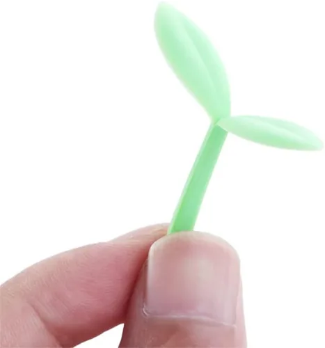 Vista 7 de Vctitil 9 marcapáginas de brotes de silicona con brotes de hierba, marcapáginas verdes, marcadores de libros, decoración de regalos para amantes