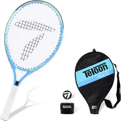 Vista 9 de Teloon Raqueta de tenis para niños, raqueta de tenis juvenil de 19 a 25 pulgadas con cubierta, raqueta de tenis junior para niños y niñas de 3 a 12