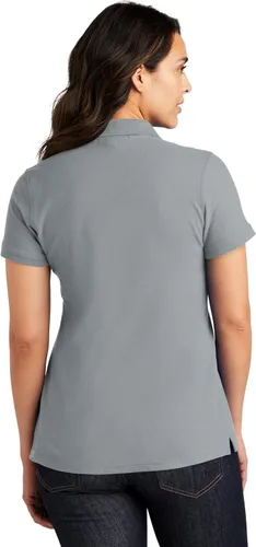 Vista 3 de Port Authority Polo Core Classic Piqué para mujer gris gusty