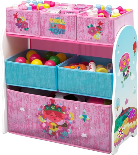 Vista 13 de Disney Frozen II - Organizador de juguetes para diseño y almacenamiento de 6 contenedores por Delta Children, certificado Greenguard Gold